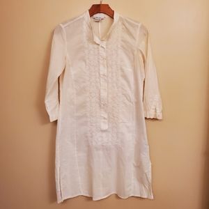 ZARA white tunic SIZE S
